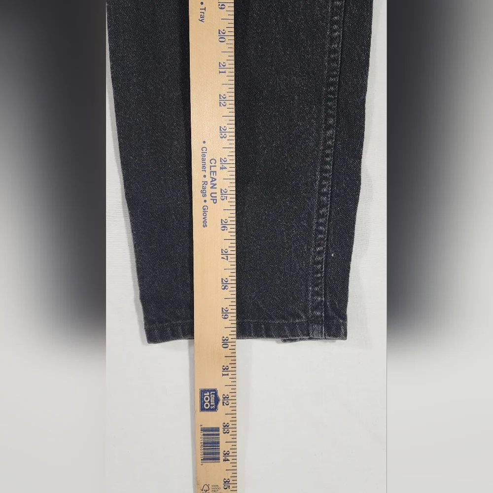 VINTAGE 90s EDDIE BAUER OUTDOORS WOMEN'S JEANS, SIZE 12, BLACK